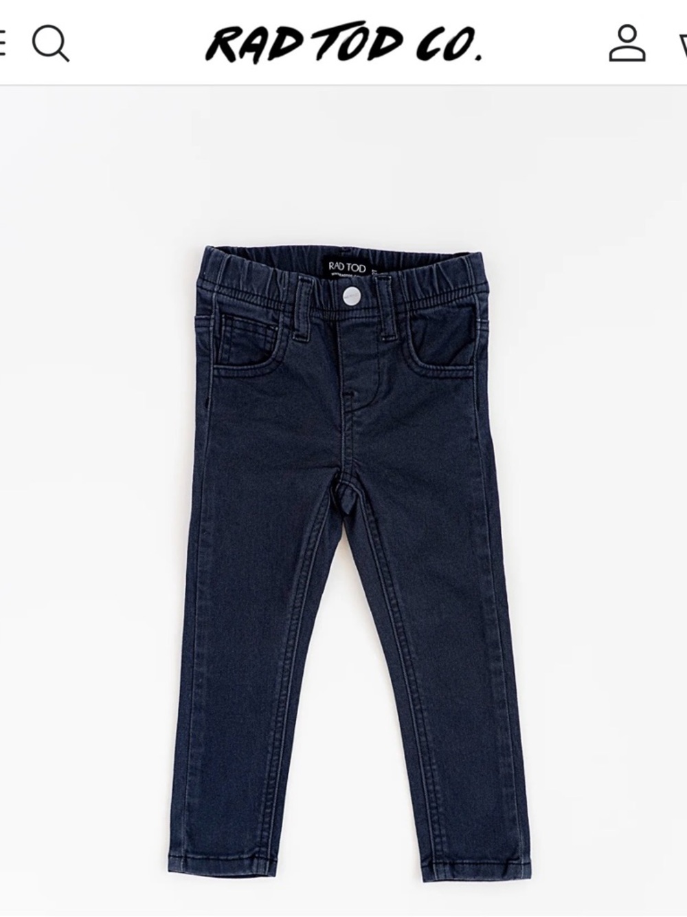 RAD TOD Co. Kids Black Jean